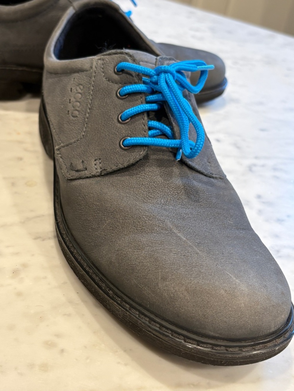 Men’s ECCO Gortex ‘Shock point’ comfort dress shoes, size 46 (12) dark grey